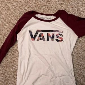 Vans womens baseball t shirt